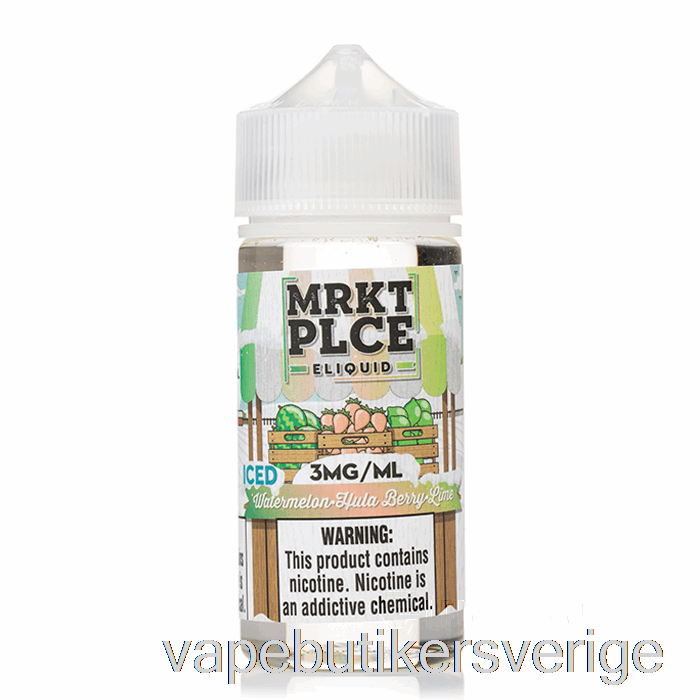 Vape Sverige Is Vattenmelon Hula Bär Lime - Mrkt Plce - 100ml 6mg